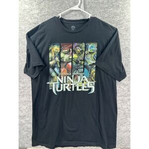 Teenage Mutant Ninja Turtles Mens XXL Black Graphic TShirt Short Sleeve Logo